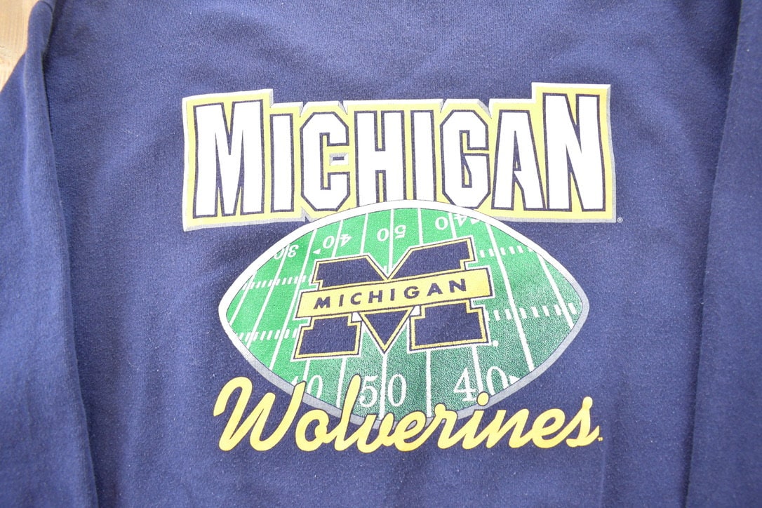 Vintage 1990s University Of Michigan Wolverines Collegiate Crewneck