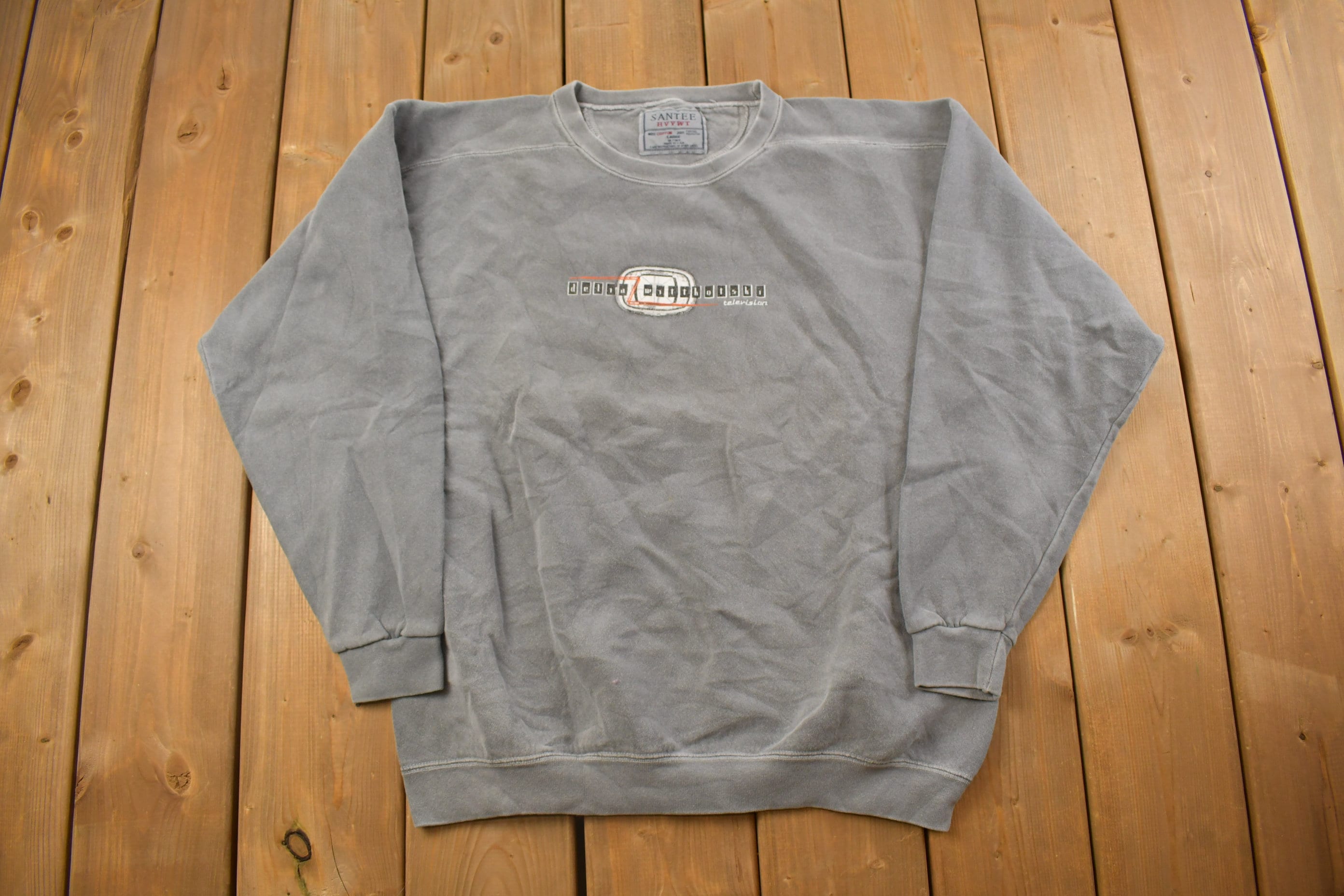 Vintage 1990s Delia Wittotshi Television Crewneck Sweatshirt