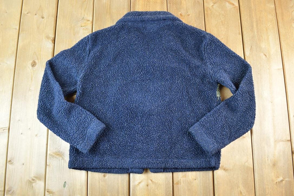 Vintage 1990s Paris Sport Club Fleece Outdoorsman Sweater Womens S