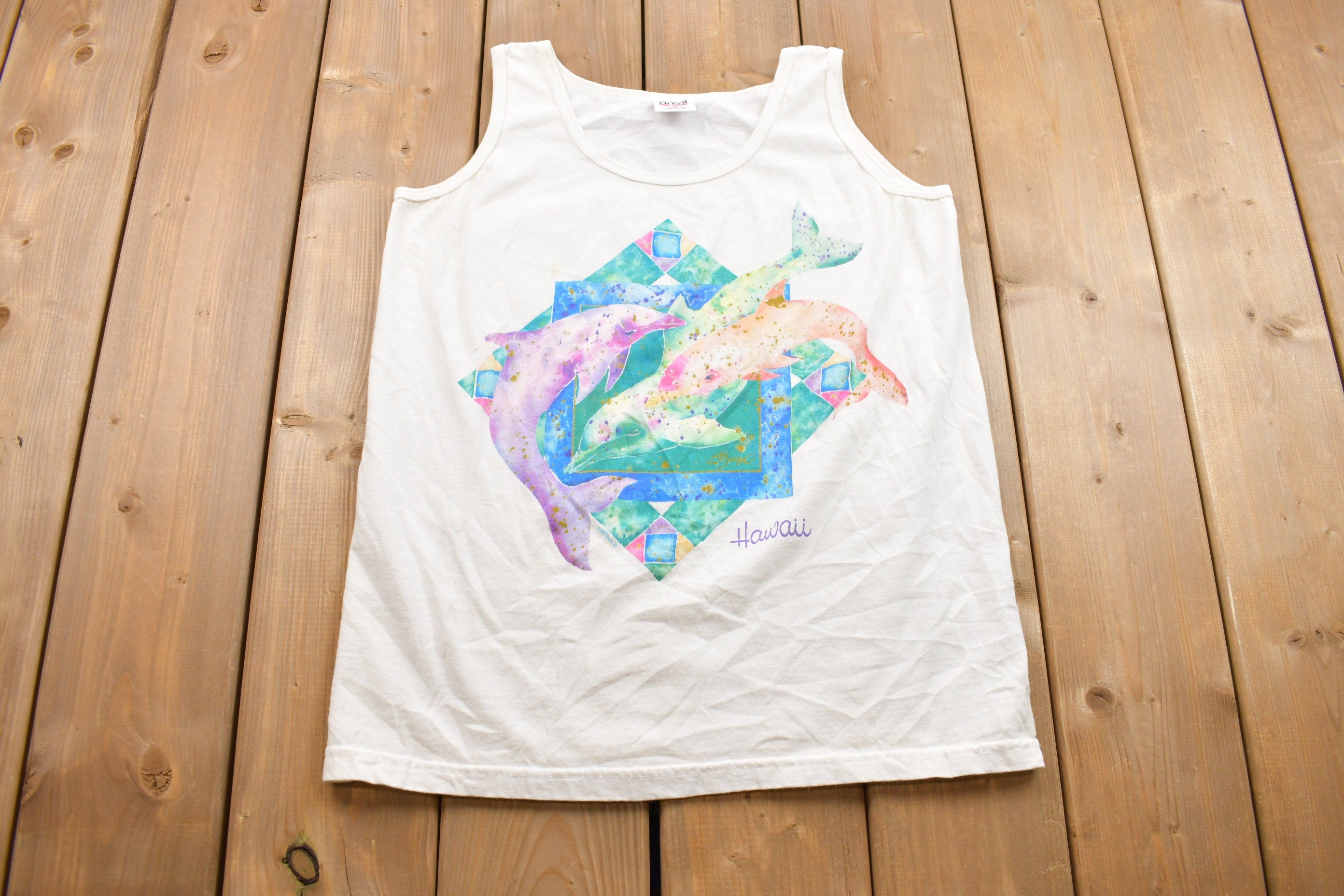Vintage 1990s Hawaii Souvenir Tank Top Shirt