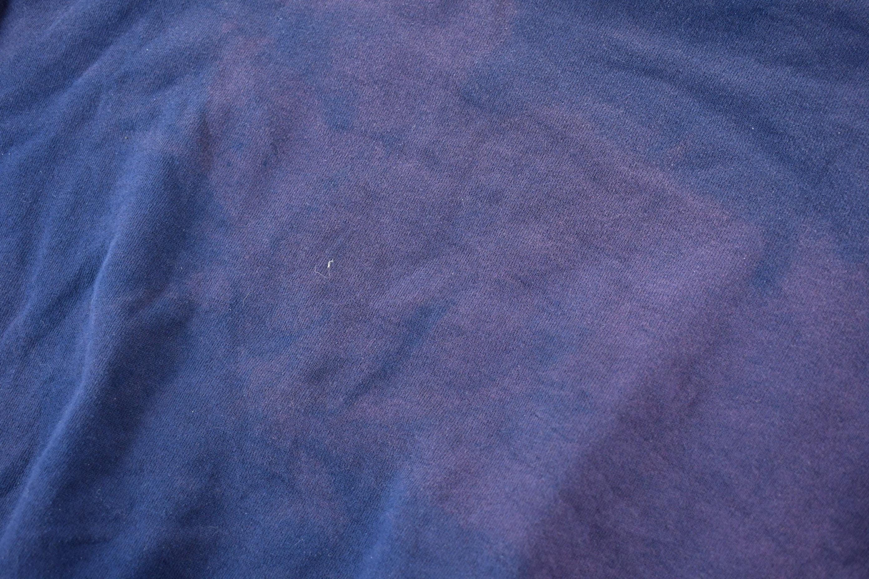 Vintage 1990s Navy Blue Bleached Crewneck Sweatshirt / Made In USA / 90s Crewneck / American Vintage / Distressed Crewneck