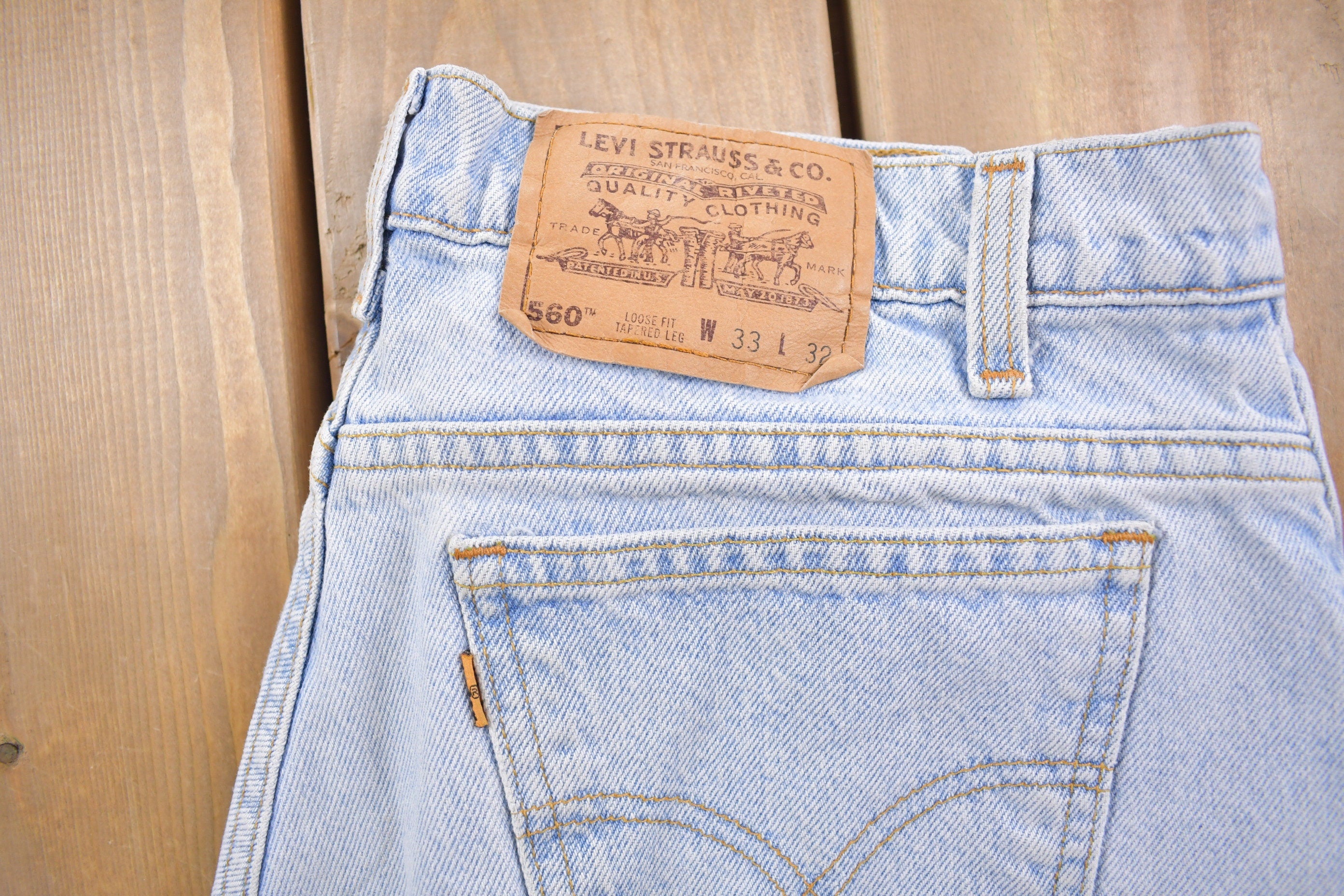 Vintage 1990s Levi's 560 Gold Tab Jeans Size 32 x 30