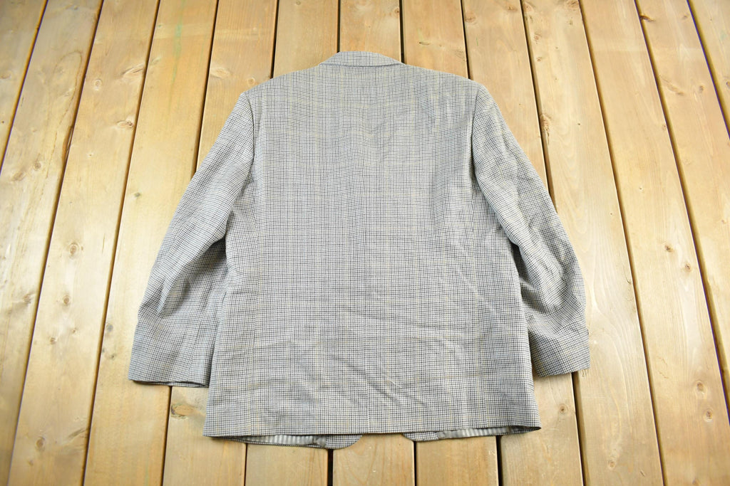 Vintage 1980s Gino Disegnatore Silk Wool Blazer Jacket Men's Medium