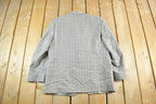 Vintage 1980s Gino Disegnatore Silk Wool Blazer Jacket Men's Medium
