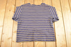 Vintage 1990s LL Bean Striped Souvenir Boating Crewneck Shirt Womens M / 90s Crewneck / Travel Vacation Sweater