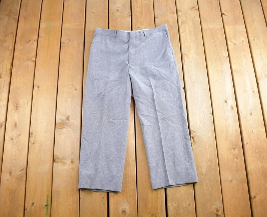 Vintage 1980s Southport Wool Trousers Size 34x25
