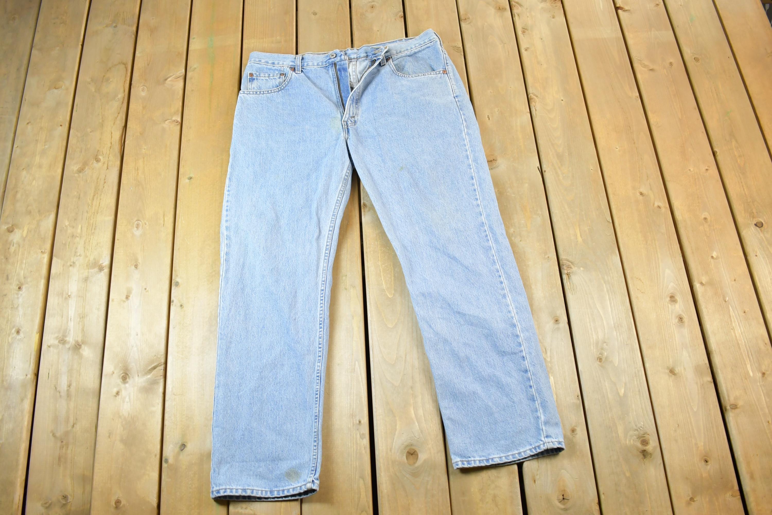 Vintage 1990s Levi Strauss Red Tab Denim Jeans Size 40 x 30 Made In USA