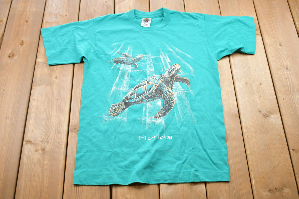 Vintage 1990s Florida Sea Turtle Graphic T-Shirt