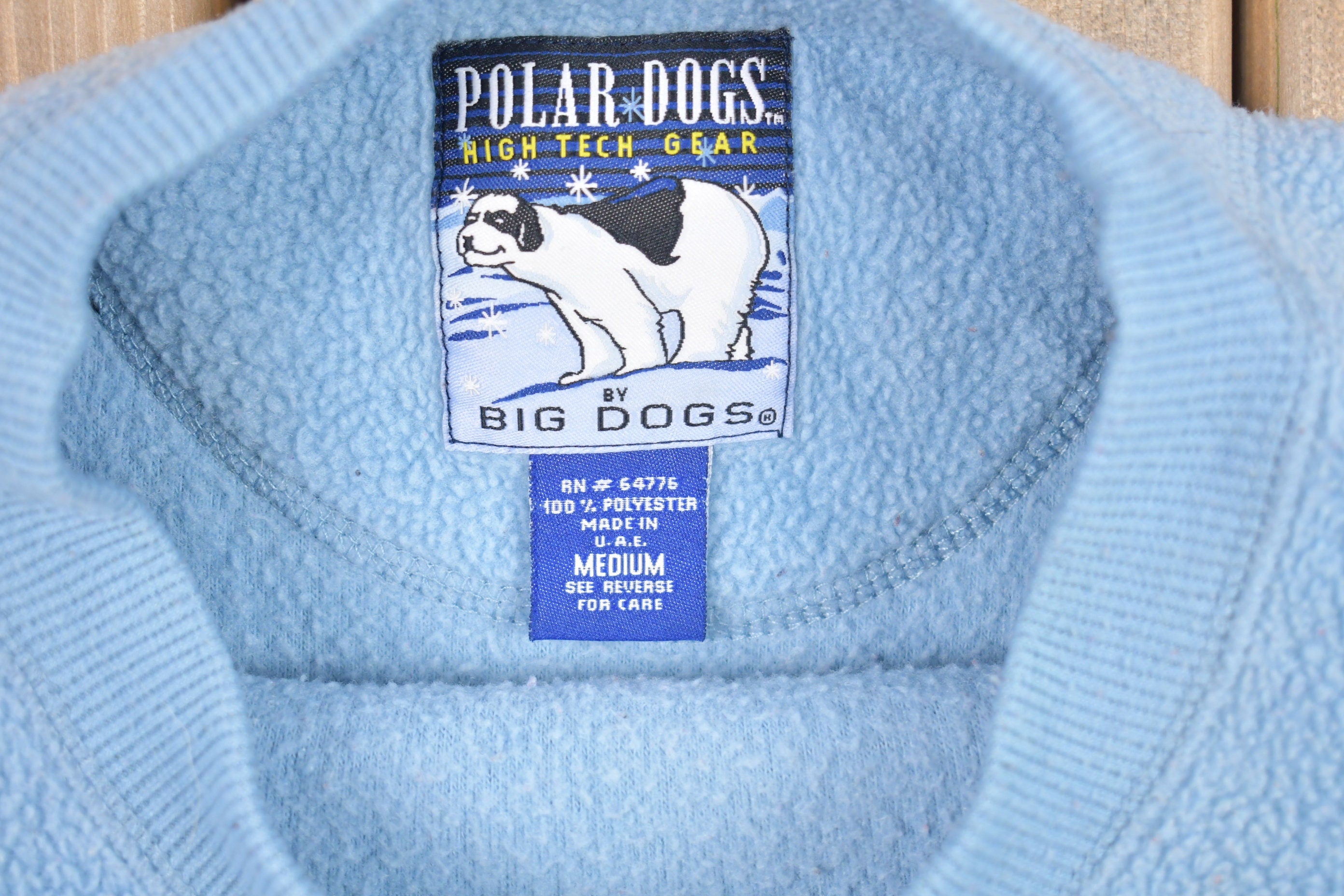 Vintage 1990s Polar Dogs Fleece Crewneck Sweater