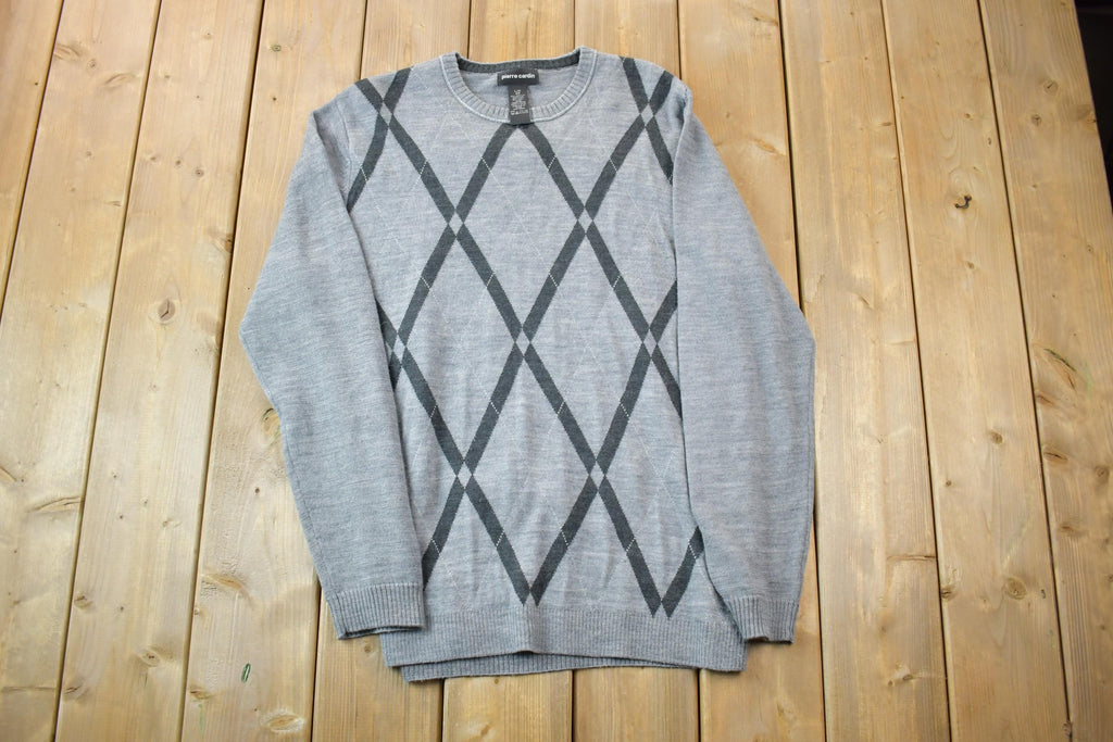 Vintage 1990s Pierrre Cardin Knit Crewneck Sweater