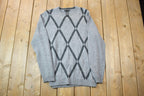 Vintage 1990s Pierrre Cardin Knit Crewneck Sweater