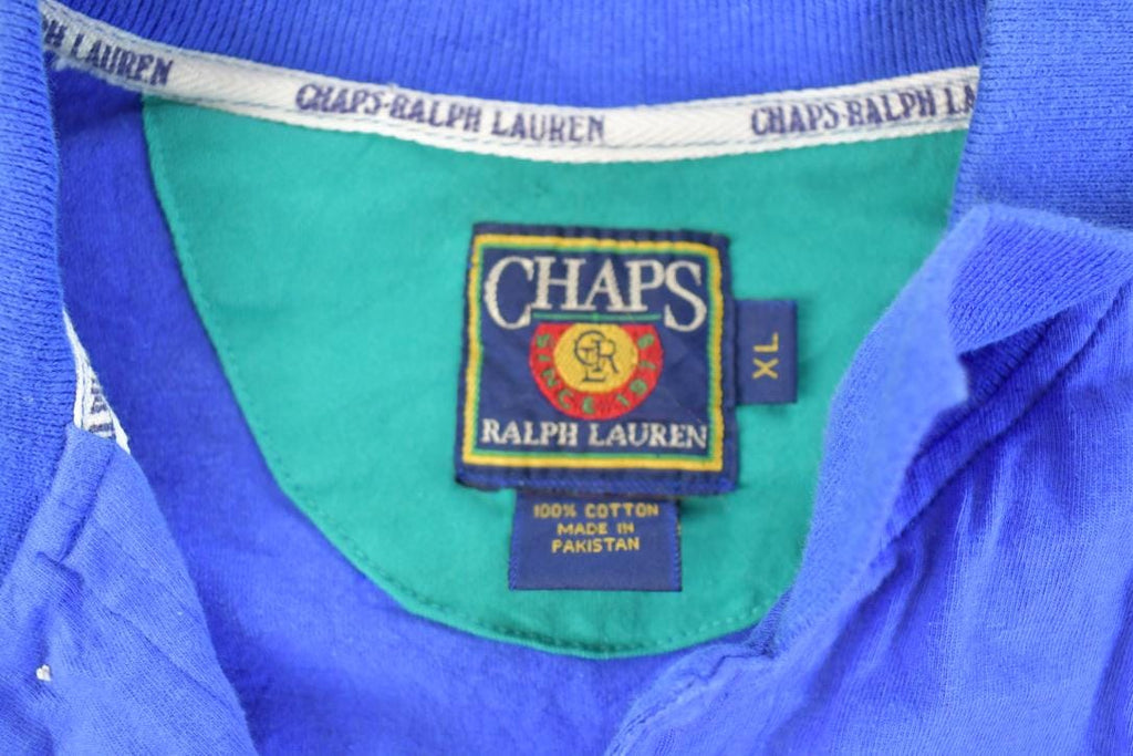 Vintage 1990s Chaps Ralph Lauren Collared Graphic T-Shirt