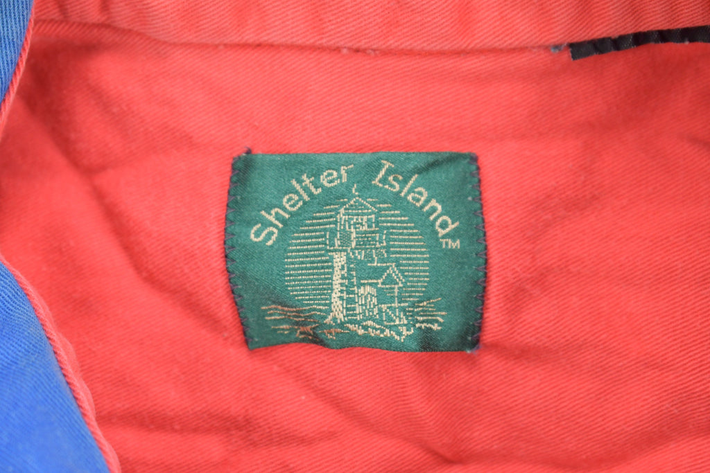 Vintage 1990s Shelter Island Colour Block Button Up Shirt