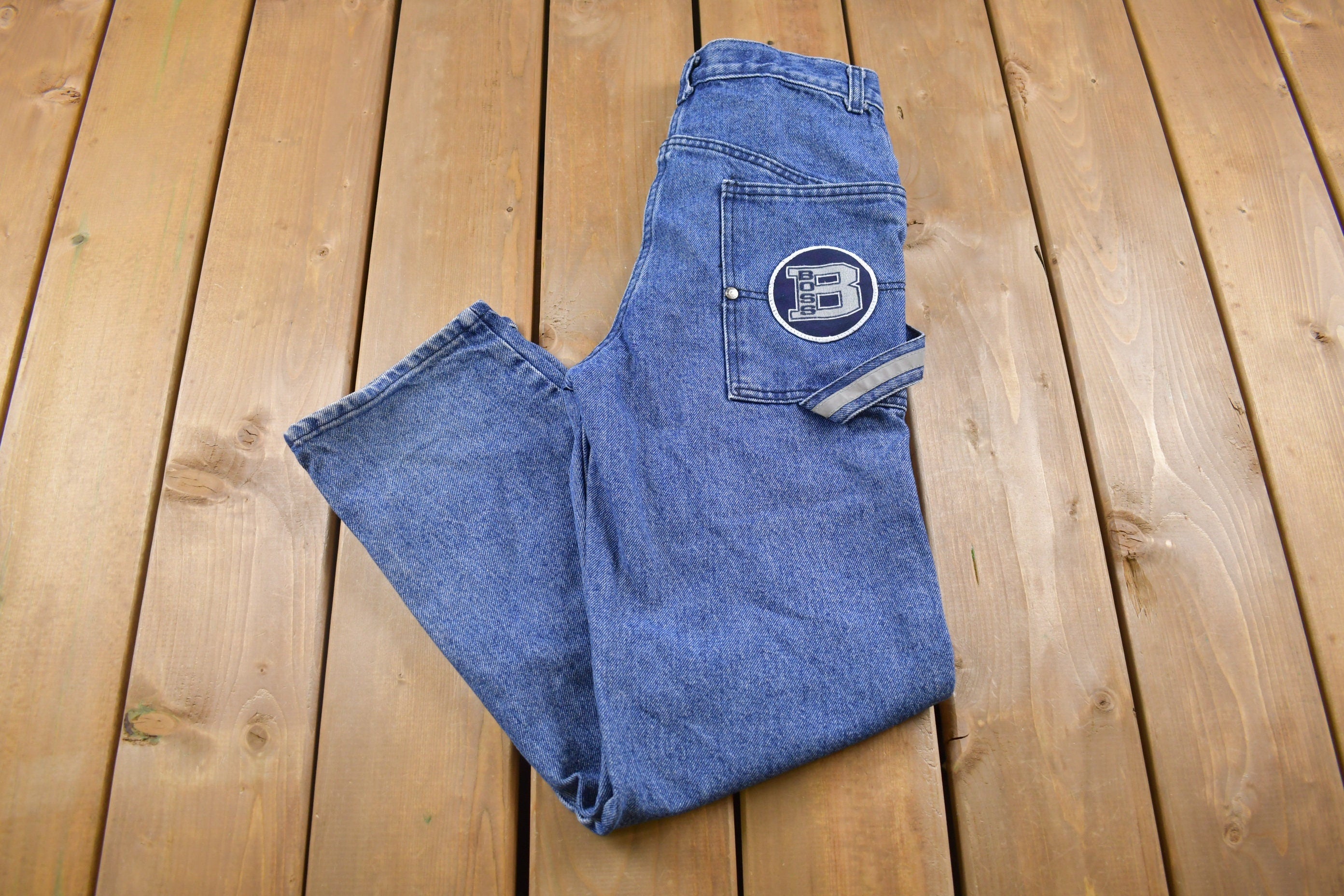 Vintage 1990's Boss Carpenter Blue Jeans 26 x 28.5