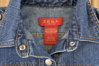 Vintage Y2K Zena Denim Trucker Jean Jacket Women's Small / Denim Jacket / 2000s Coat / Chic Fashion