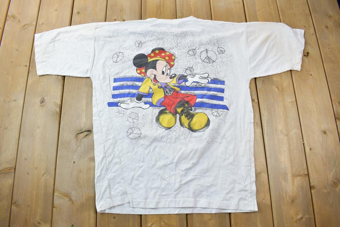 Vintage 1990s Mickey & Minnie Mouse Disney T-Shirt