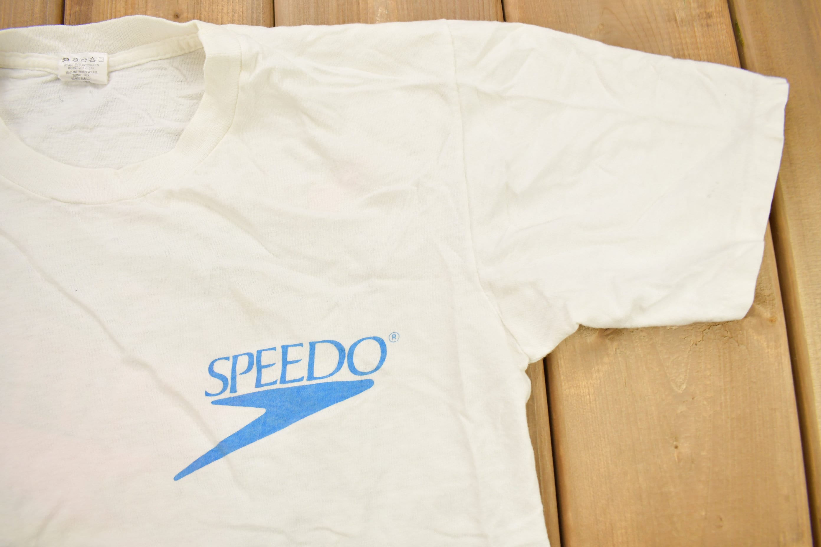 Vintage 1990s Speedo Swimwear Graphic T-shirt