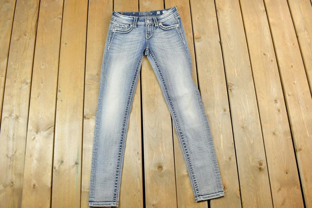 Vintage Y2K Miss Me Skinny Low Rise Jeans Size 26x31