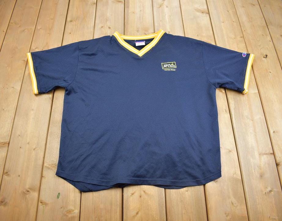 Vintage 1990s Mccain Champion Embroidered Easton Maine Baseball Jersey