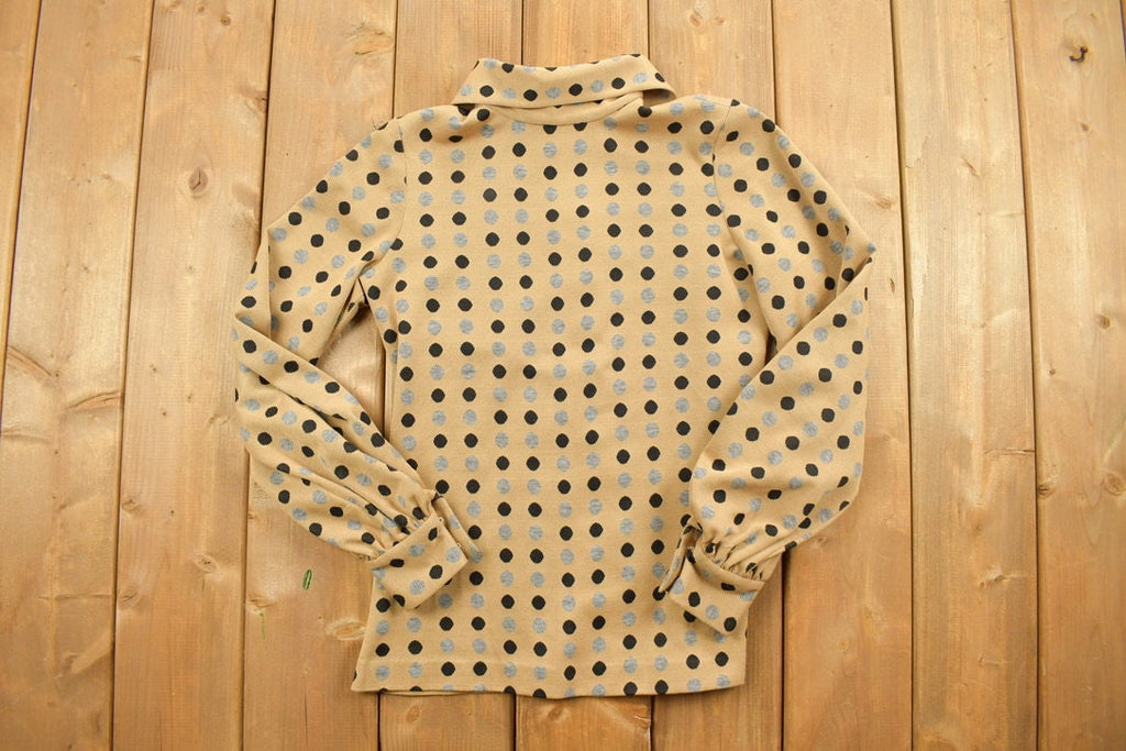 Vintage 1960s Balloon Sleeve Tunic Blouse /