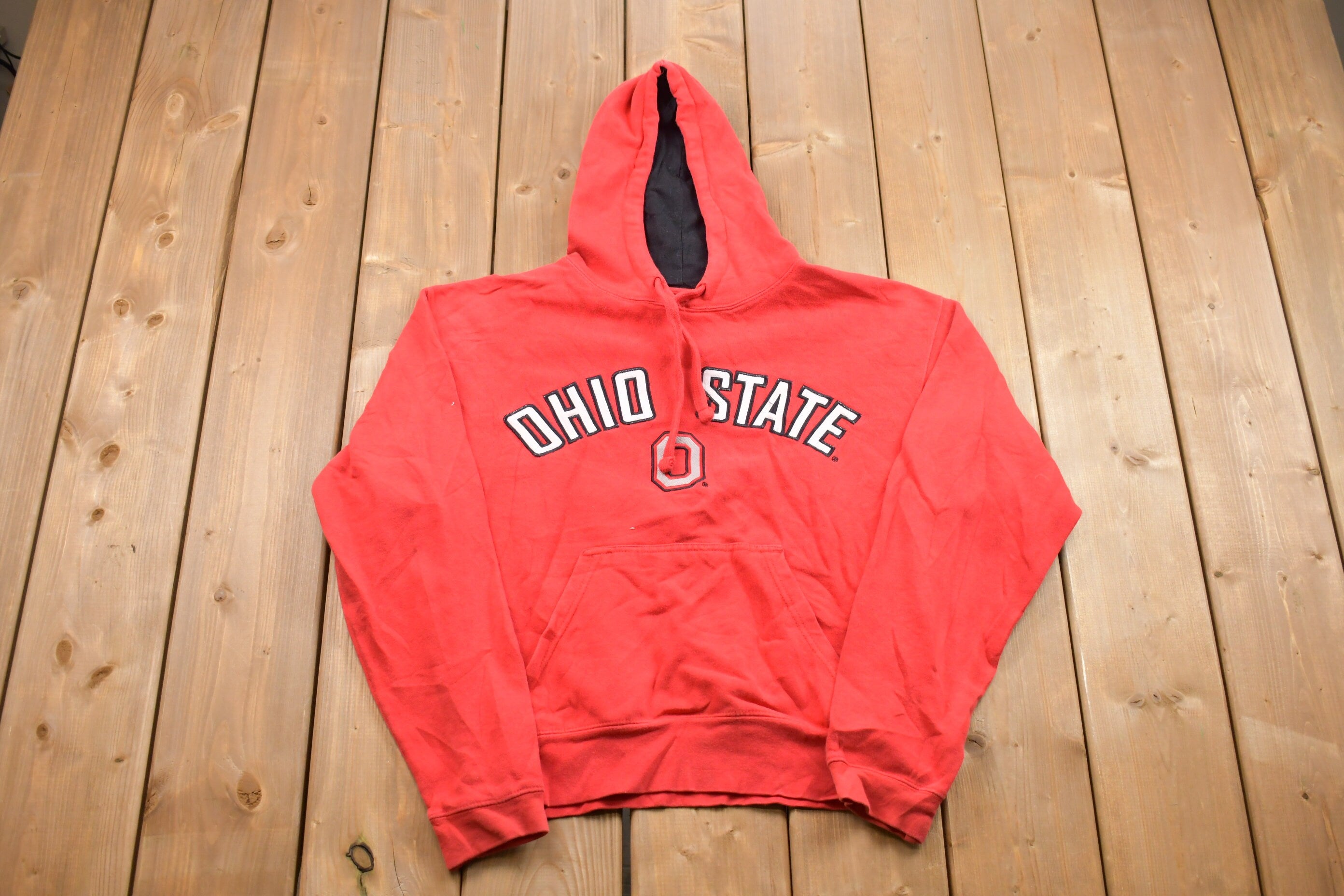 Vintage 1990s Ohio State University Collegiate Graphic Hoodie