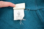 Vintage 1990s L.L. Bean Turquoise Fleece Hoodie