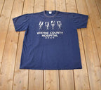 Vintage 2000s Wayne Hospital Russell Athletic Souvenir T Shirt Made In USA