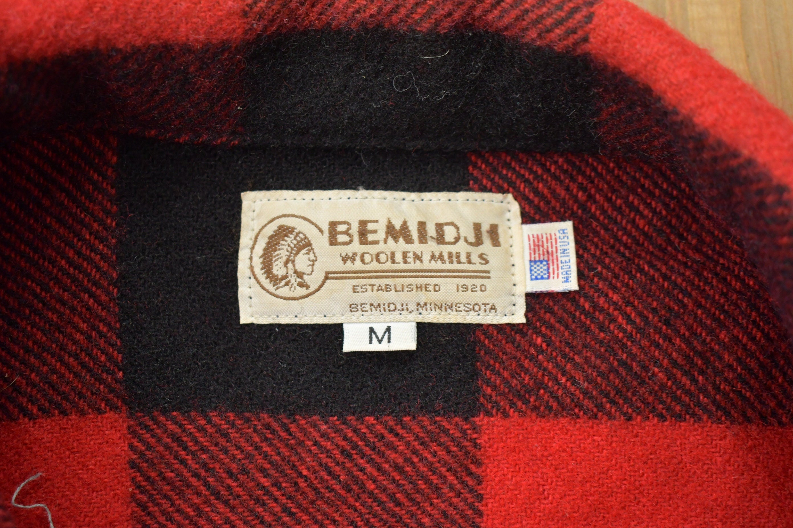 Vintage 1960s Bemidji 100% Wool Jacket  Wool Jacket  Vintage 60s Jacket  Outdoor  Winter  Made In USA  Buffalo Plaid