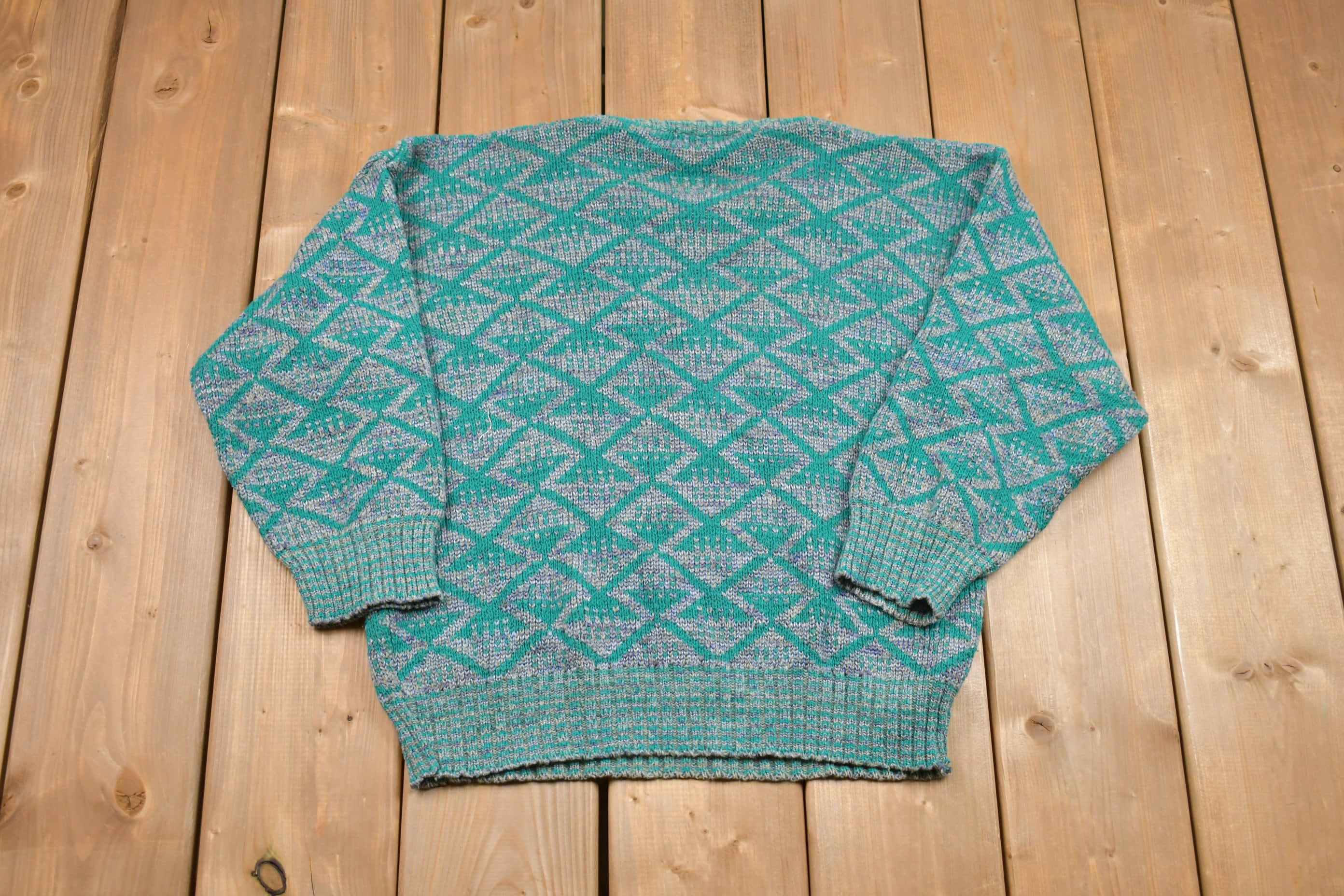 Vintage Knitted Office Hours Sweater