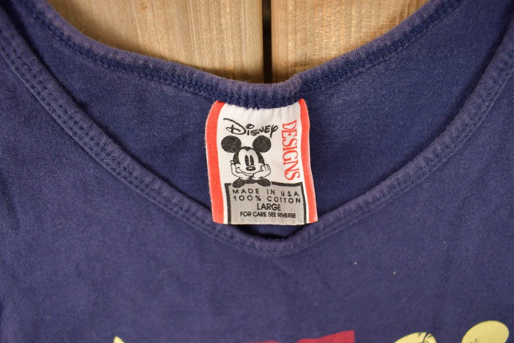 Vintage 1990s Disney Mickey Mouse Cartoon Promo Tank Top  90s Graphic Tee  TV Promo T Shirt  90s Disney  90s Mickey Mouse