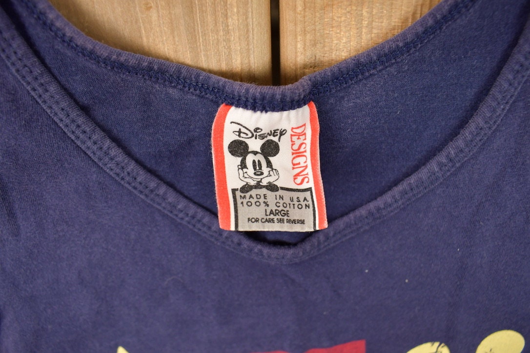 Vintage 1990s Disney Mickey Mouse Cartoon Promo Tank Top  90s Graphic Tee  TV Promo T Shirt  90s Disney  90s Mickey Mouse