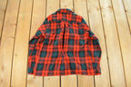 Vintage 1980s Royal Highlander Plaid Wool Flannel Button Up Shirt Women's Small