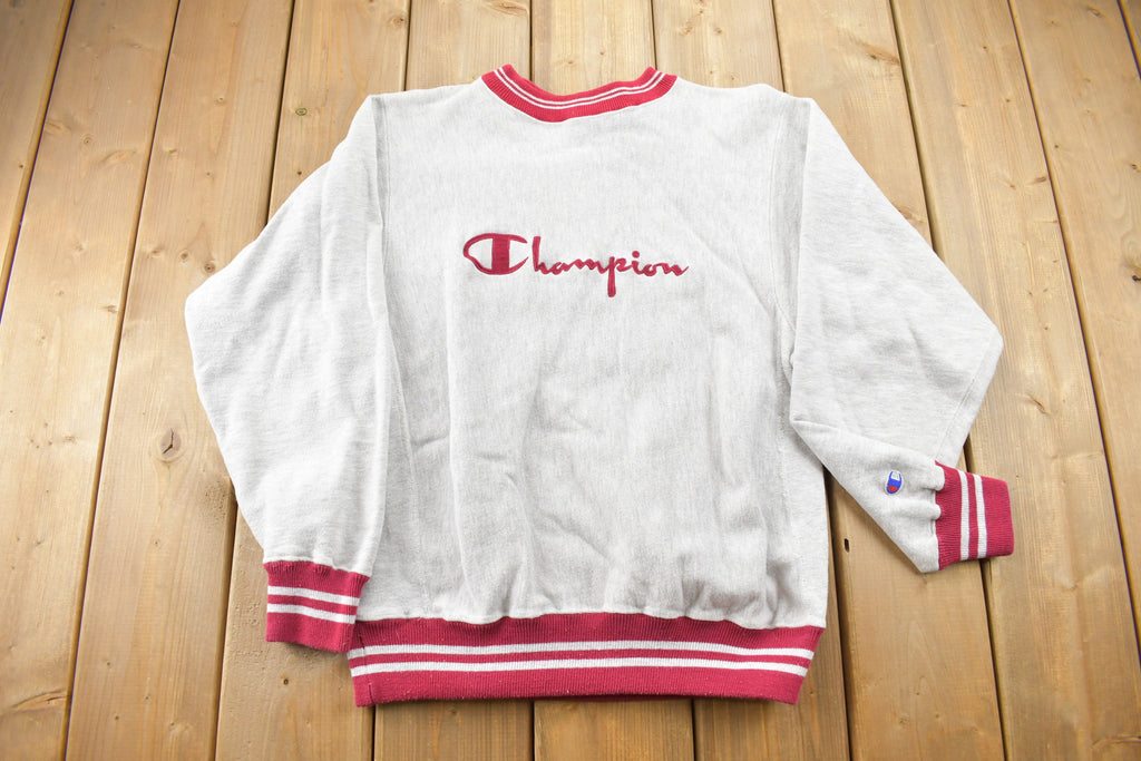 Vintage 1990s Champion Reverse Weave Embroidered Crewneck Sweatshirt