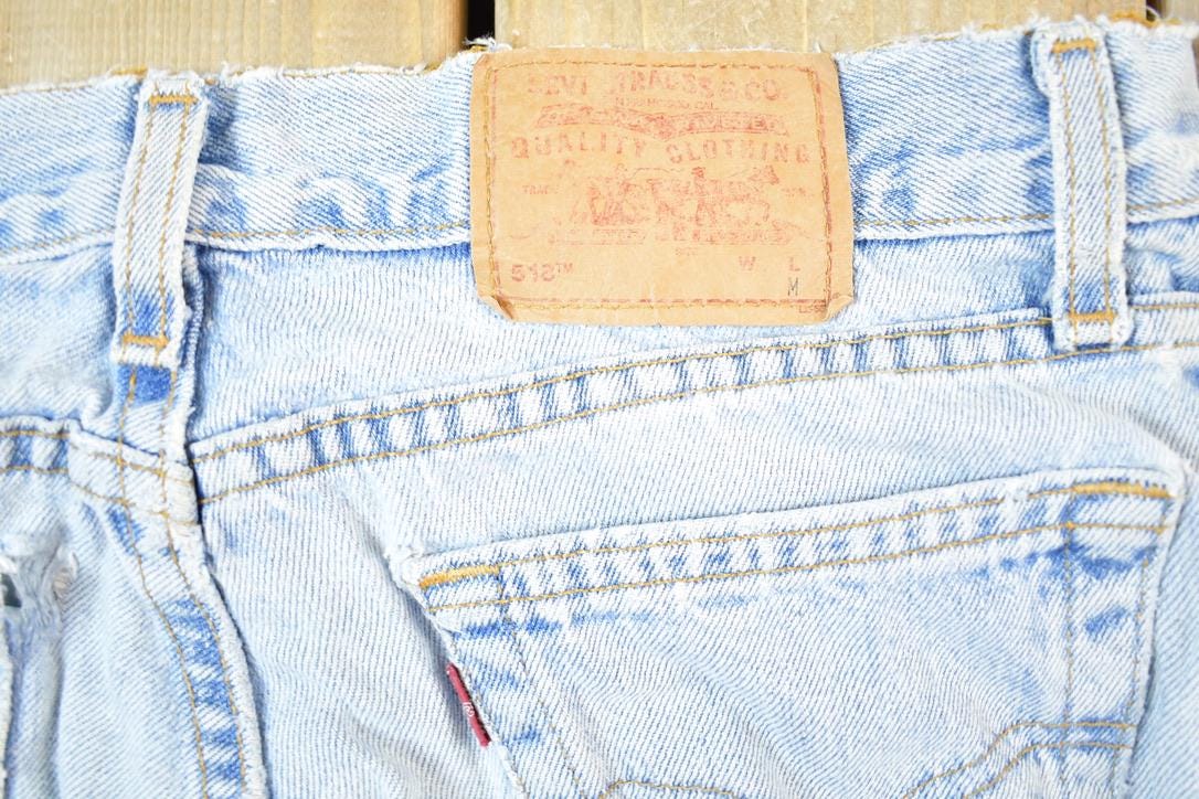Vintage 1970s Levi Strauss Red Tab 518 Boot Cut Denim Jeans Size 30 x 28