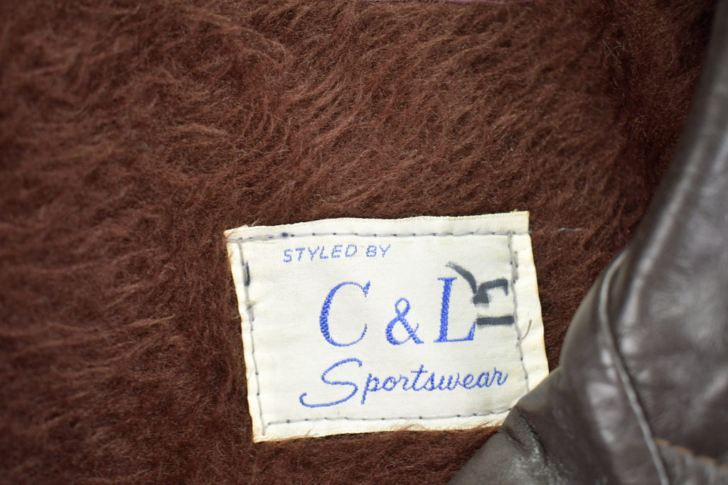 Vintage 1980s C&L Sportswear Leather Jacket
