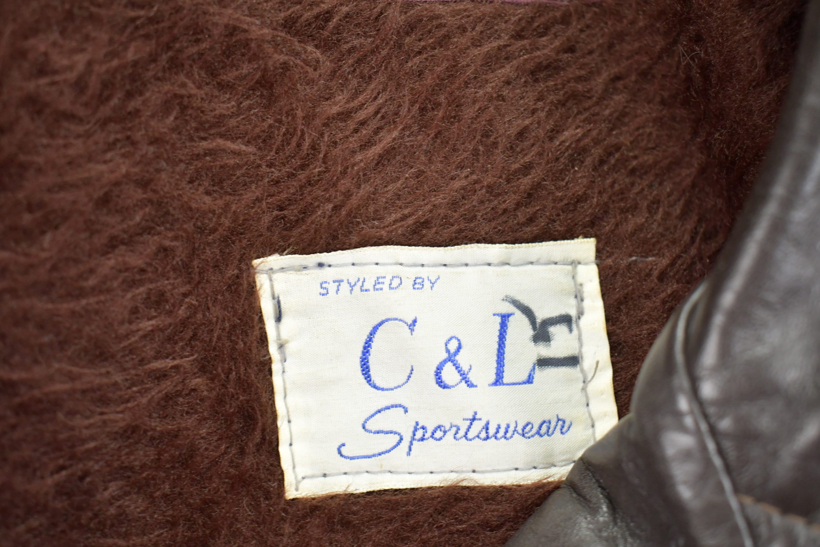 Vintage 1980s C&L Sportswear Leather Jacket