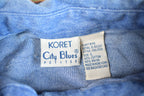 Vintage 1990s KORET City Blues Petites Embroidered Jean Garden Long Sleeve Shirt
