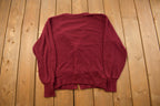 Vintage 1990s Maroon Cardigan Sweater