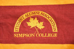 Vintage 1990s Simpson College Rugby Barbarian Collared Sweatshirt