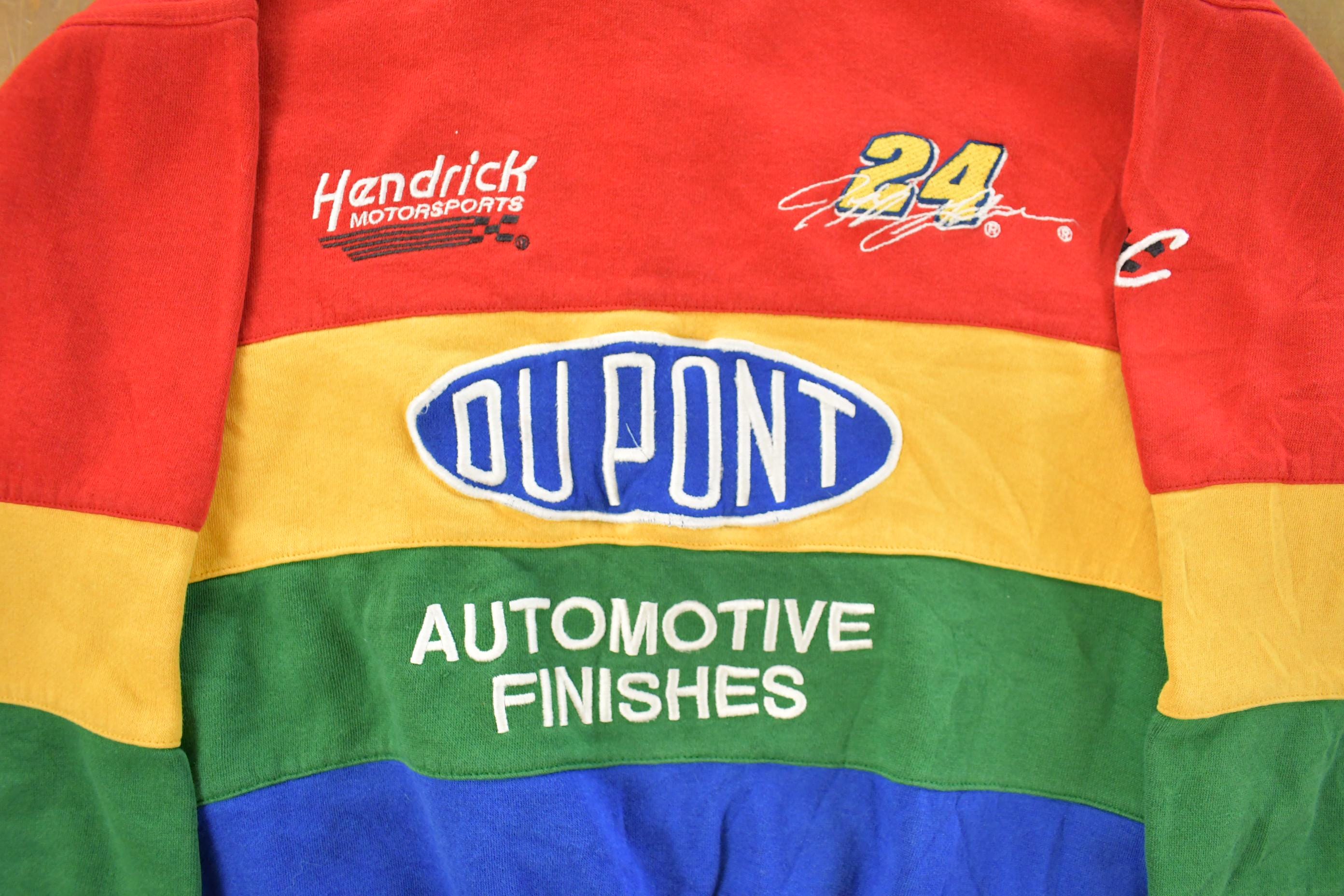 Vintage 1990s Nascar Dupont Racing Jeff Gordon Crewneck Sweatshirt Youth Large