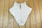 Women Vintage Vigoss Y2K Bodysuit T-Shirt Vigoss Grunge Skull Print