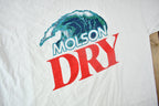 Vintage 1997 Molson Dry Universite Laval Graphic T-Shirt