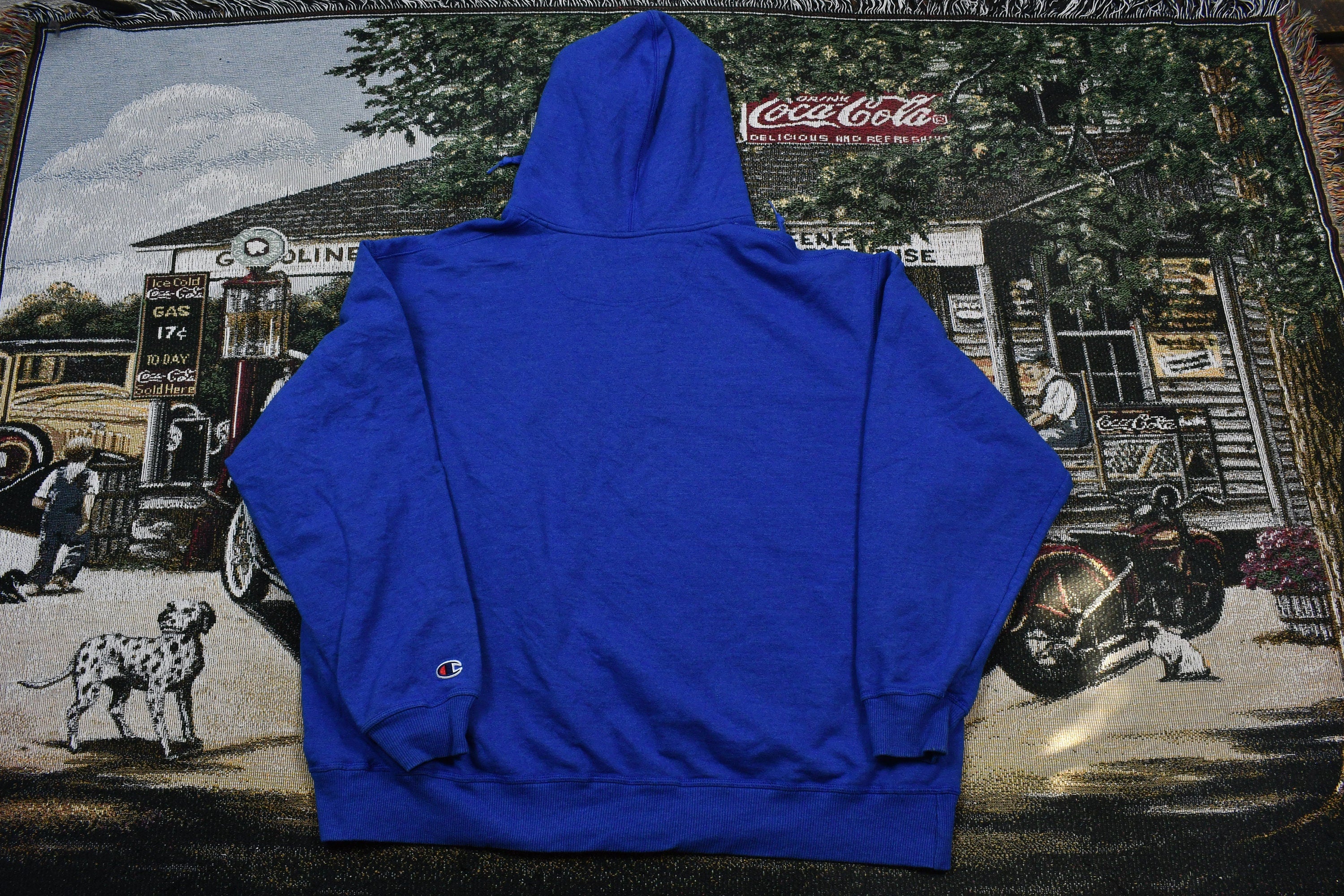 Vintage Champion Embroidered Hoodie Size 2XL