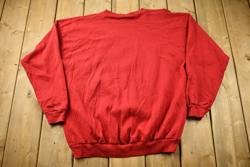 Vintage 1990s Indiana Embossed Crewneck Sweatshirt