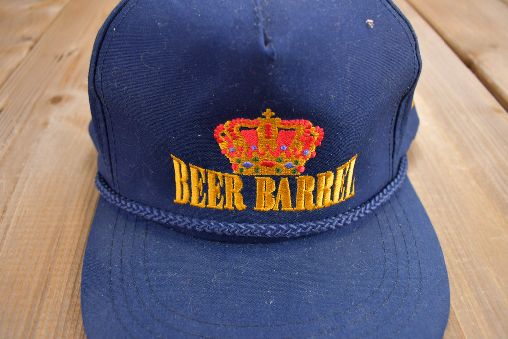 Vintage 1990s Beer Barrel Strap Back Hat