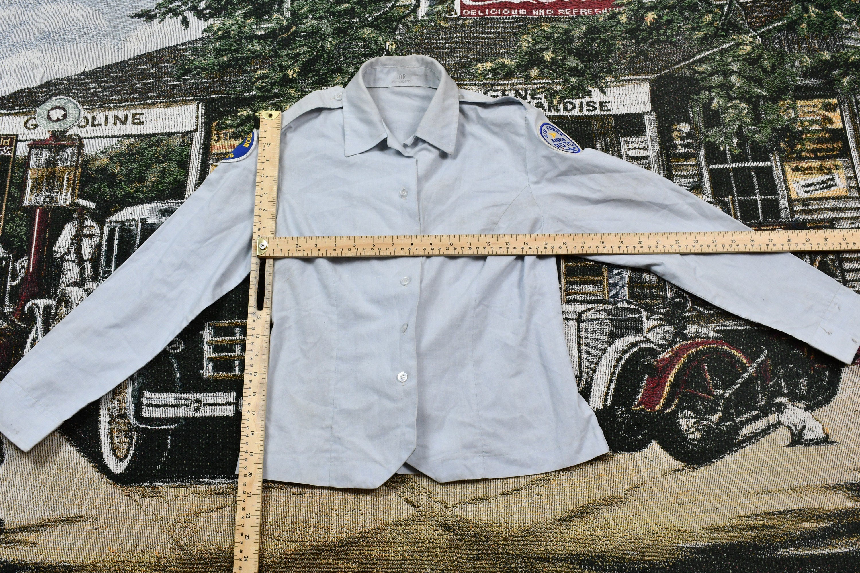 Vintage Uniform Button Up Shirt