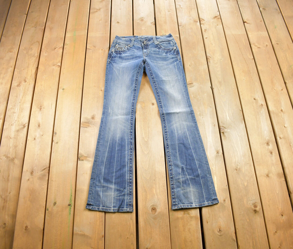 Vintage Y2K Miss Me Bedazzled Low Rise Jeans Size 26x32