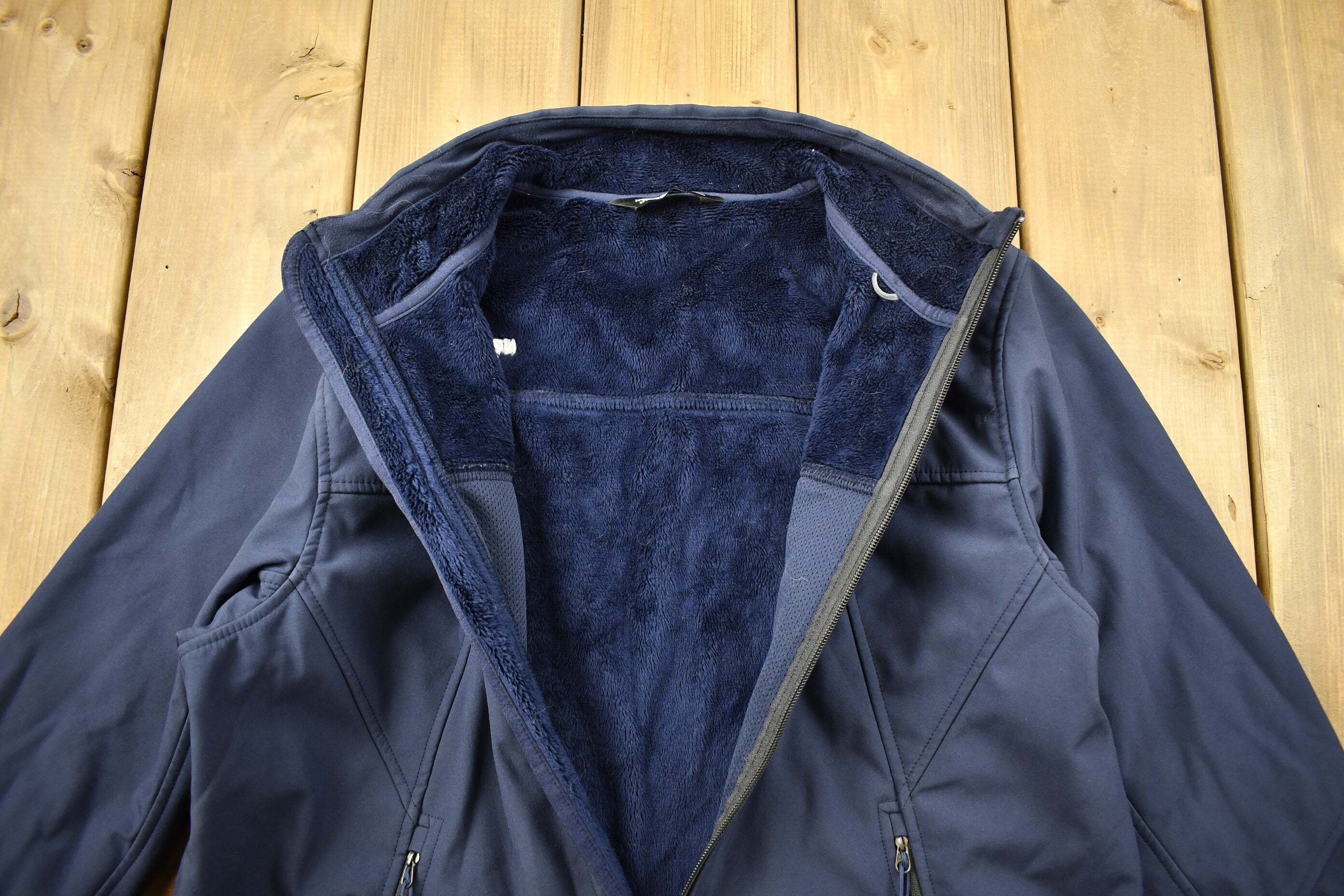 Vintage 1990s The North Face Fleece Lined Shell Jacket