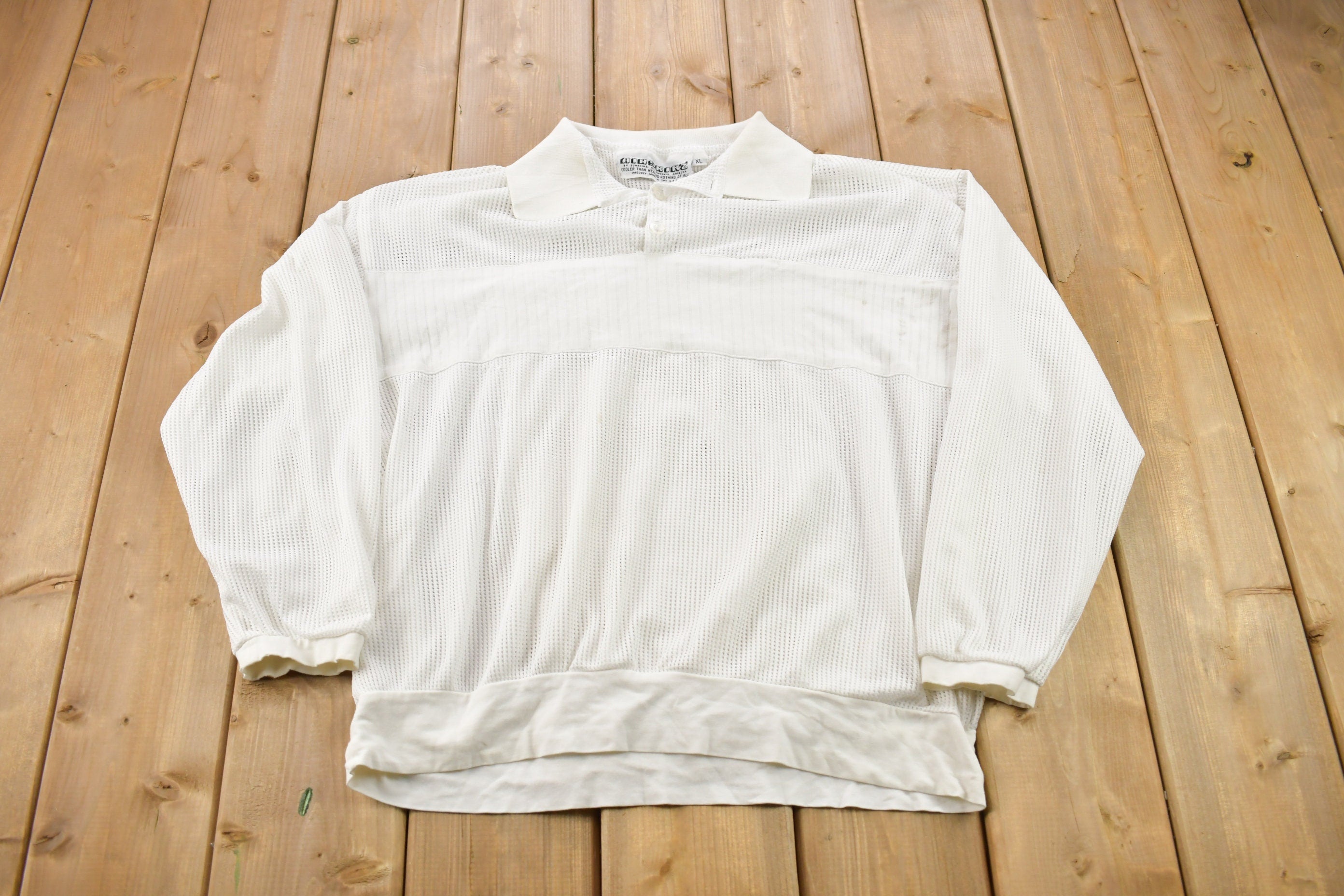 Vintage 1990s Air Skinz Blank Quarter Button Up Shirt