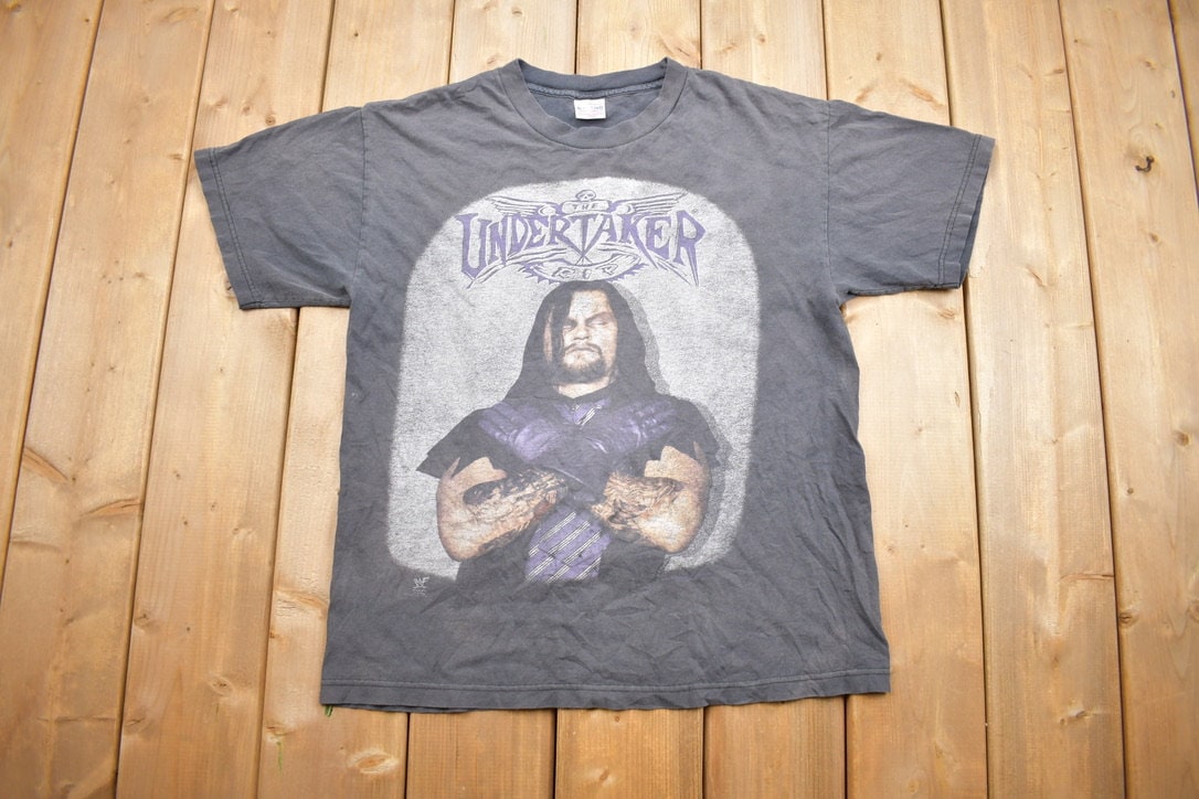 Vintage 1990s The Undertaker Graphic Wrestling T-Shirt  Vintage Wrestling Tee  Undertaker T Shirt  Size L
